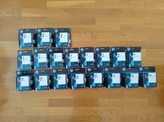 Prodajem ketridže HP 10, HP 11 i HP 82 (raznih boja)