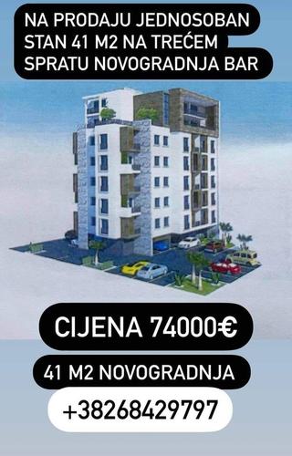 Prodajem jednosoban stan 41 m2
