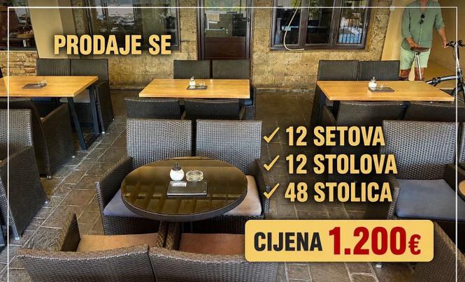 Baštenske stolice i stolovi 12 komada