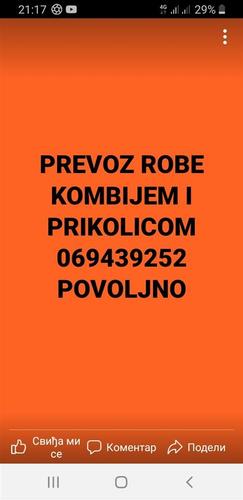 Prevoz kombijem i prikolicom 069439252