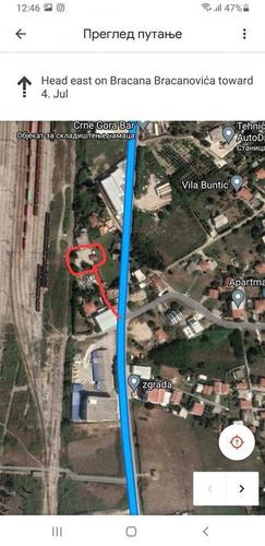 Opis kuce i placa na prvoj slici BAR POCETAK POLJA KOD ADRIJ