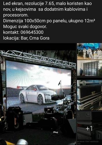 LED EKRAN rezolucije 7.65 - 12m²