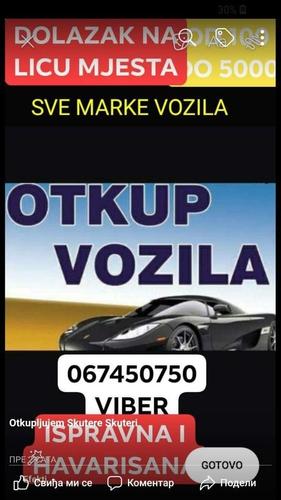 OTKUP VOZILA ISPRAVNIH I HAVARISANIH