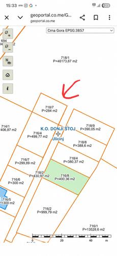 Na prodaju plac površine 3 ara u Ulcinju.