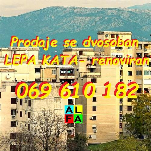 GINTAŠ: Prodaje se dvosoban, renoviran, Lepa Kata