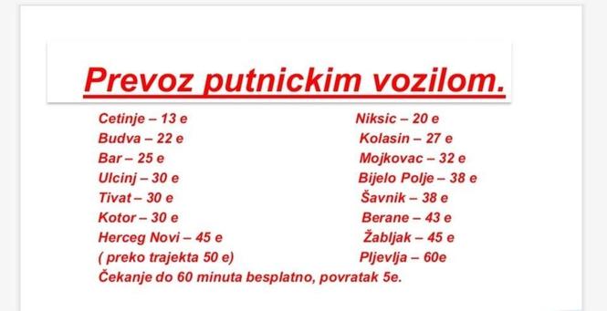 Prevoz putnickim vozilom