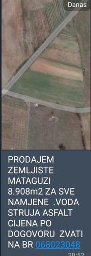 Prodajem zemlju mataguzi cijena po dogovoru 069-557-153