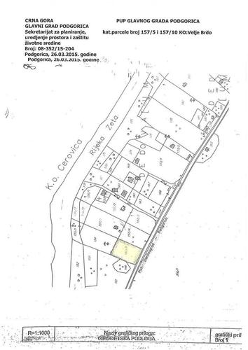 Urbanizovan plac 2.140 m2 u Podgorici