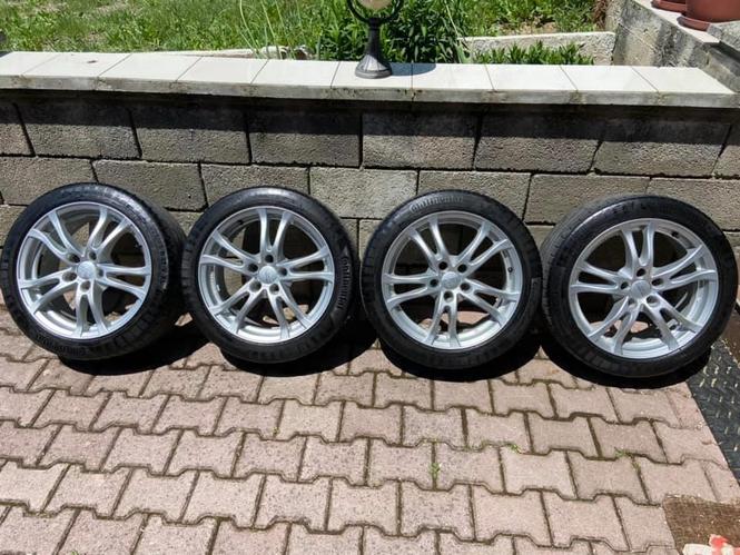 5x112 , 225/45/17 CONTINENTAL