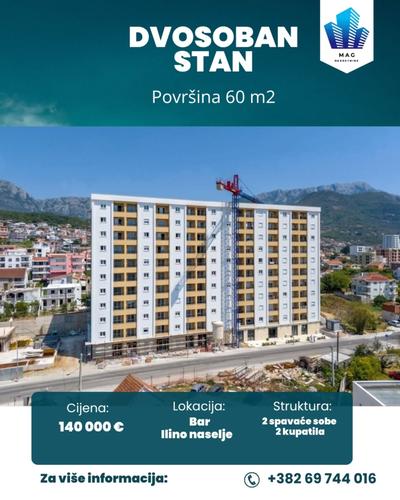Dvosoban stan na prodaju