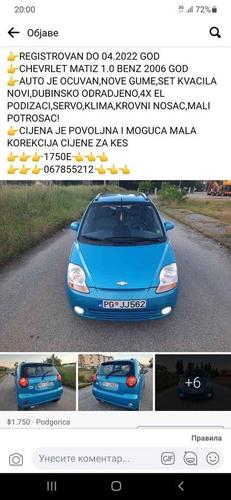 CHEVRLET MATIZ 1.0 BENZ 2006