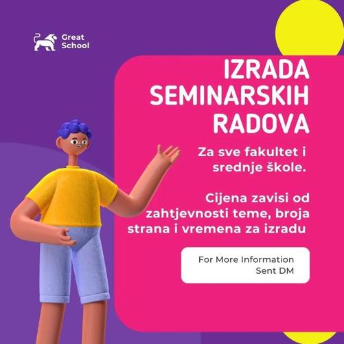 Pomoć u izradi seminarskih i sl.radova - Kvalitet i iskustvo