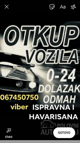 OTKUP VOZILA ISPRAVNIH I HAVARISANIH