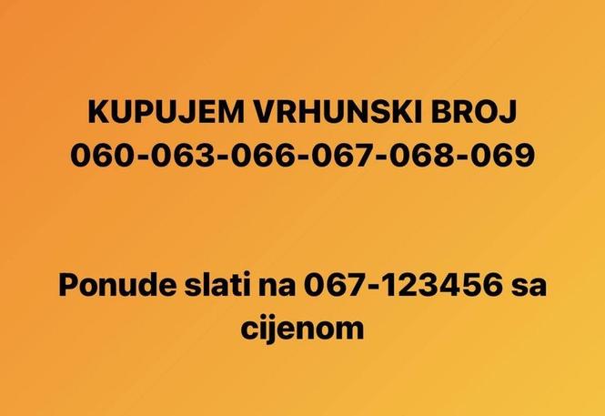 Kupujem dobar broj