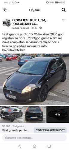 Fijat grande punto 1.9 96 kw dizel 2006 god