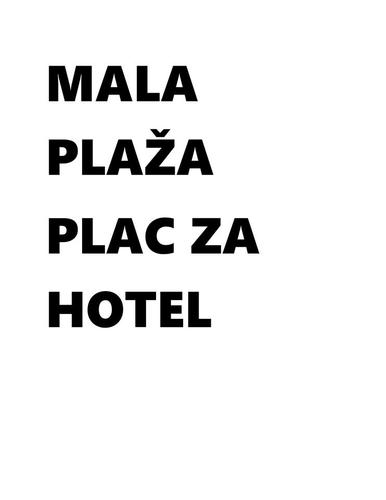 Ulcinj Mala Plaža plac za hotel