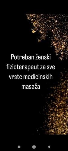 Potreban zenski terapeut