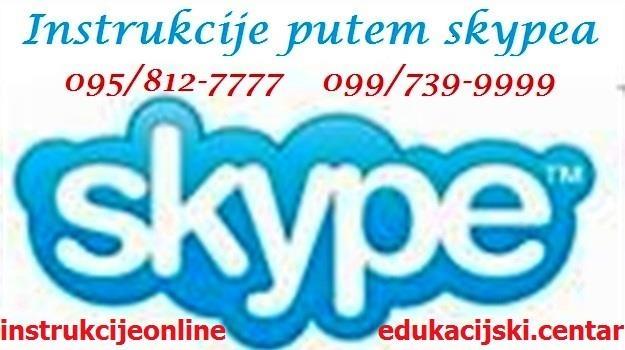ONLINE INSTRUKCIJE PUTEM SKYPEA iz svih predmeta