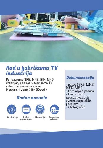 Potrebno 20 ljudi za posao u Slovackoj. 3,5e/sat.