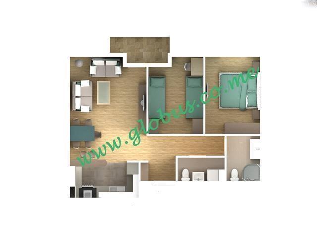 NOV DVOSOBAN STAN 64M2 DELTA CITY
