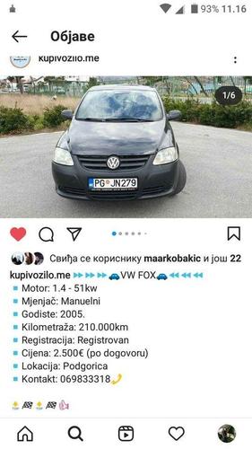 Prodaje se fox