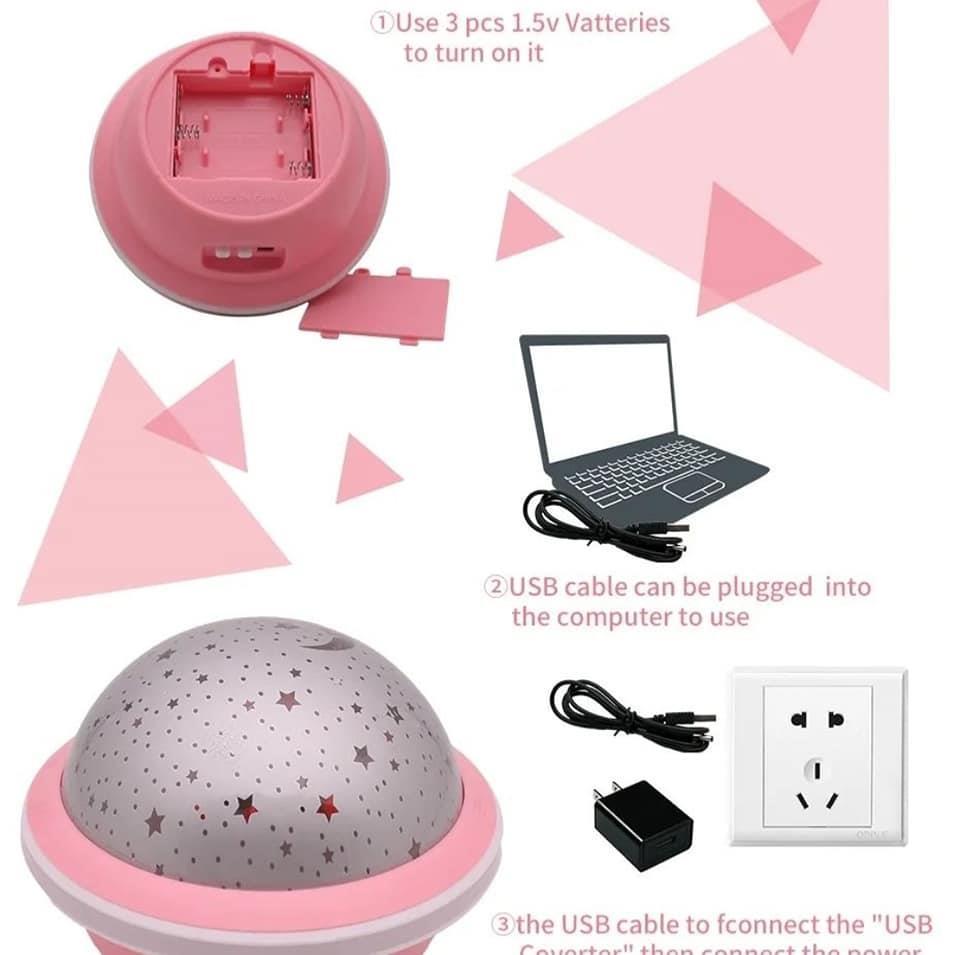 --Cijena-12+3Dostava-----Zvezdana-LED-lampa-za-projektor--US