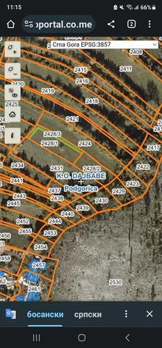 Prodajem plac u Podgorici 50 000. 067-040-741