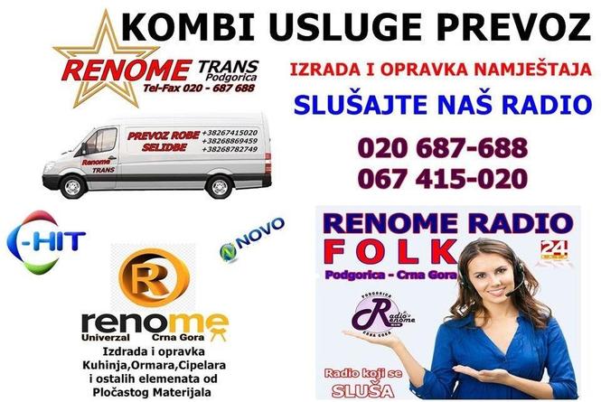 KOMBI PREVOZ-POPRAVKA IZRADA NAMJESTAJA-