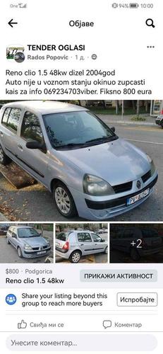 Reno clio 1.5 48kw dizel 2004god
