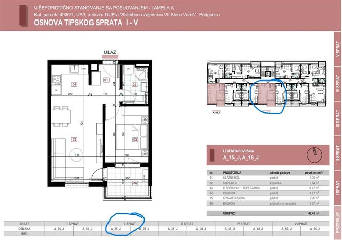 Prodaja jednosoban stan Zabjelo