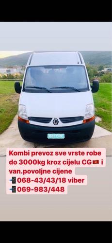 Kombi prevoz sve vrste robe kroz CG