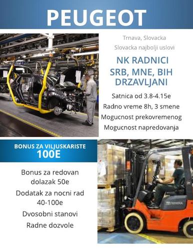 Peugeot fabrika za NK radnike 