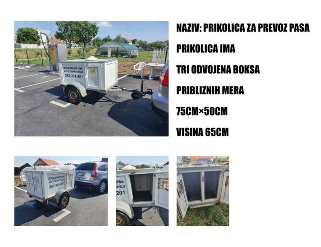 Prikolica za prevoz pasa