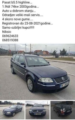 Pasat B5.5 Highline 1.9tdi 74kw