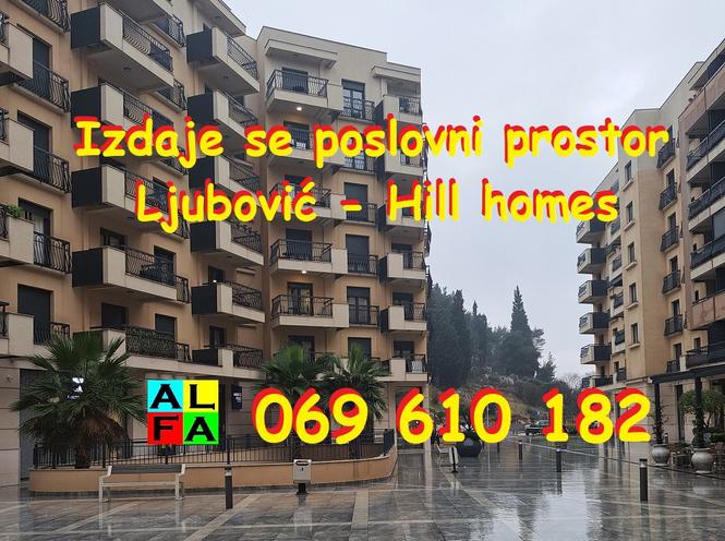 LJUBOVIĆ, Hill homes: Izdaje se stan kao poslovni prostor
