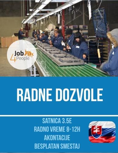 Slovacka na godinu dana i 3 meseca. 3,5e neto