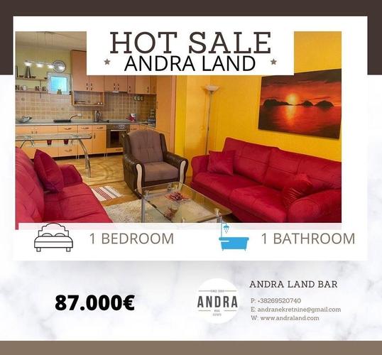 Prodaje se jednosoban stan u centru Bara