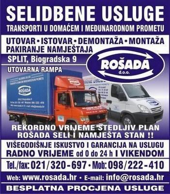 SELIDBE ROŠADA d.o.o. SELIDBENE USLUGE 