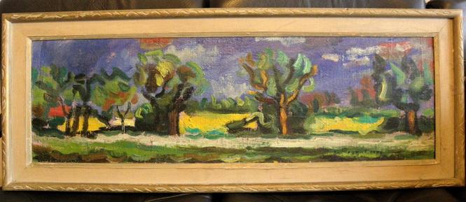 Stojan Trumić "Gorušica" 1959. Ulje na platnu 
