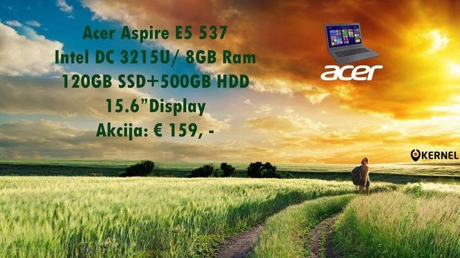 Acer Aspire Intel/ 8GB ram/ 120GB SSD/ 500GB HDD/ 15.6" Disp