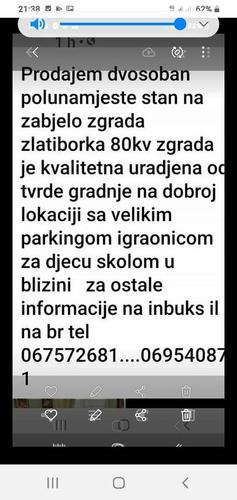 Prodajem stan dvosoban