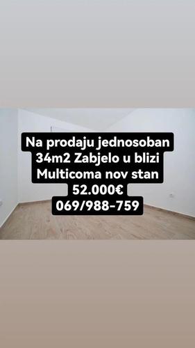 Na prodaju jednosoban na Zabjelo