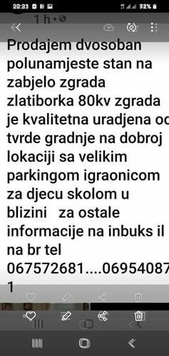 Stan na prodaju zabjelu