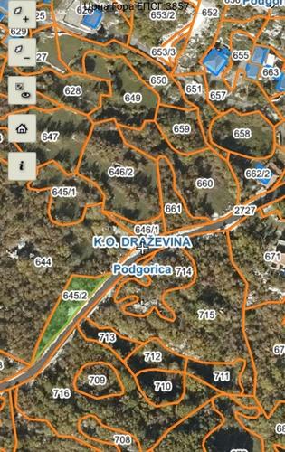 Plac Drazevina 540m2 Podgorica