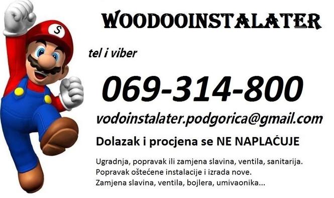 VODOINSTALATER Podgorica 069 314 800