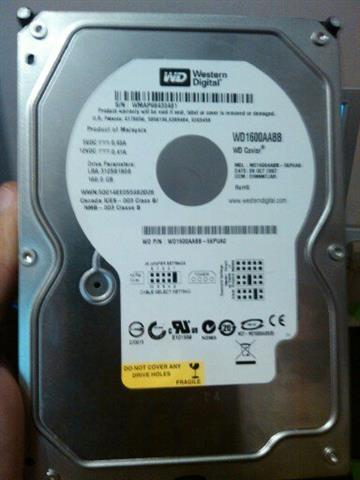 Hdd Ata 160gb ,Dvd citac