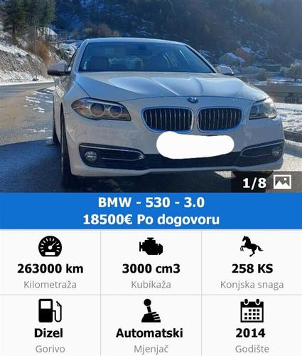 Prodaja BMW 530d 