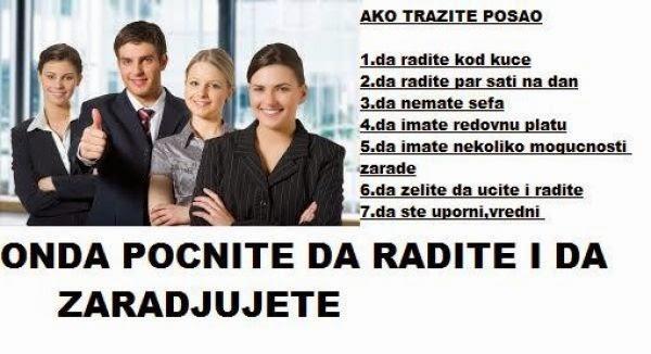 Posao preko interneta,besplatna prijava