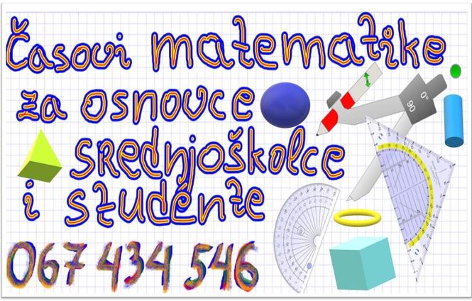 Časovi MATEMATIKE online