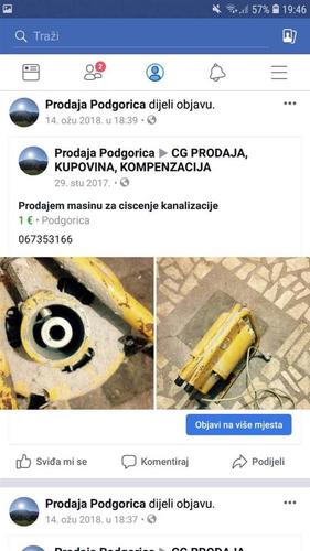 Masina za ciscenje kanalizacije